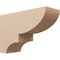 Ekena Millwork 8"W x 24"D x 16"H Classic Ridgewood Rough Cedar Woodgrain TimberThane Corbel, Primed Tan CORUR08X24X16RIDRCPR - alternate 1